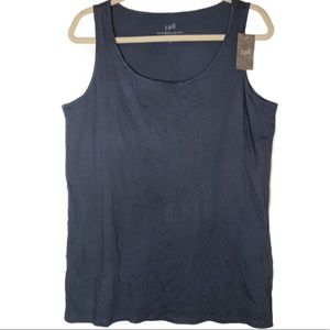 J. Jill Blue Featherweight U-Neck Tank
